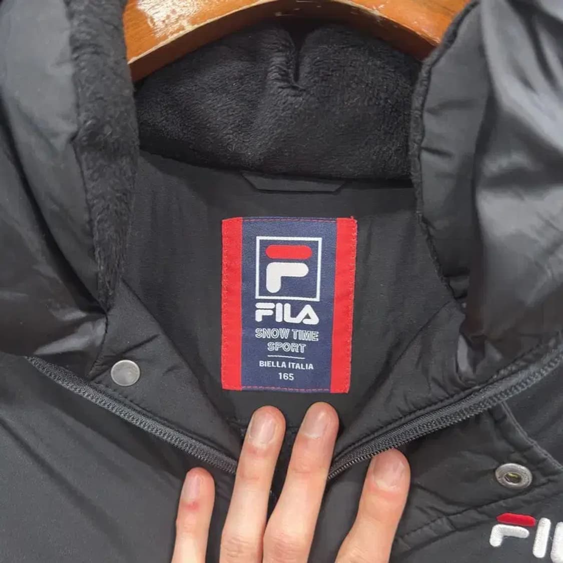 필라 캐주얼 자수로고 돕바 롱 자켓 165 A05257 상품이미지3