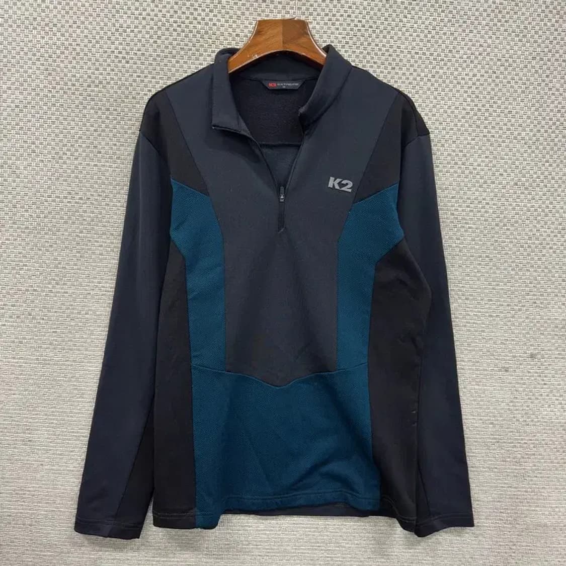 K2 아웃도어 프린팅로고 약기모 반집업 긴팔티 95 A05262 상품이미지1