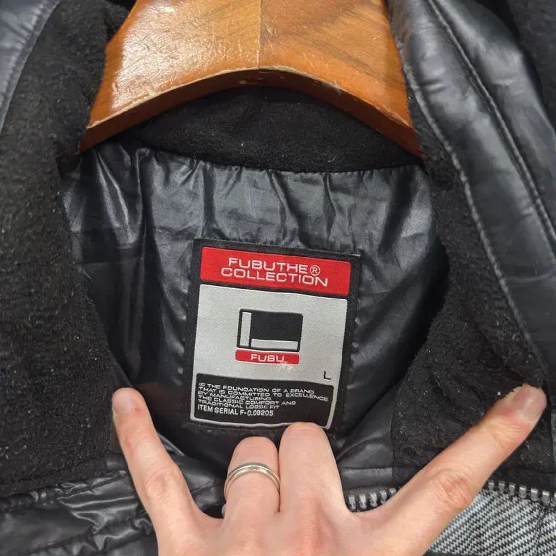 푸부 캐주얼 올드스쿨 자수로고 패딩 점퍼 L A05256 상품이미지3