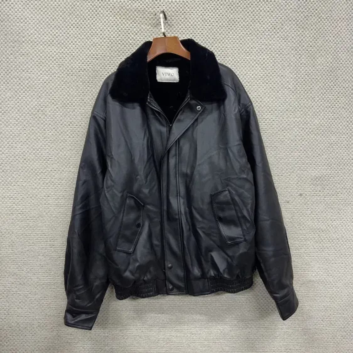 브이투 VTWO 가죽 무스탕 블루종 자켓 M A05253 상품이미지1