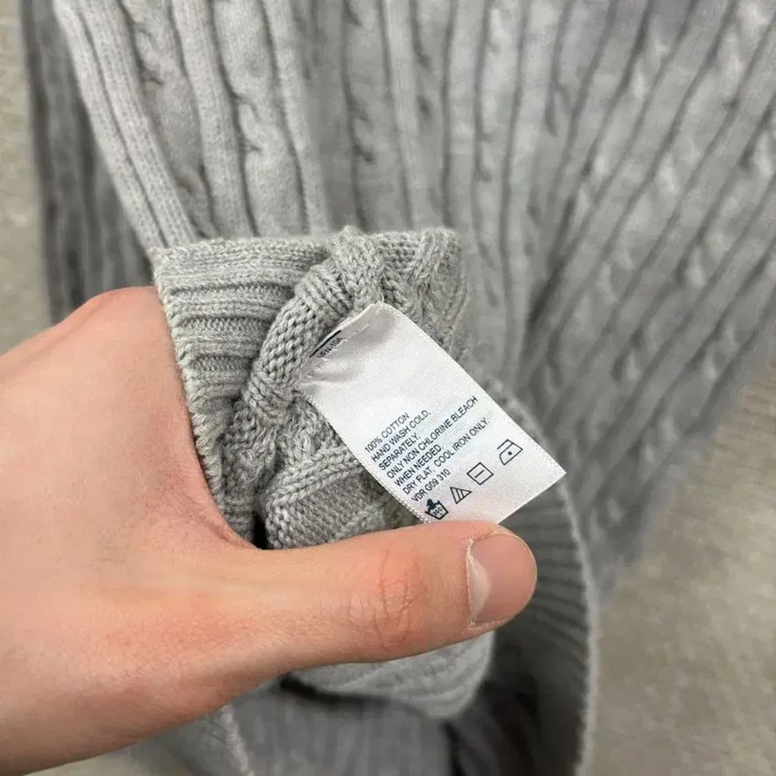 노티카 캐주얼 꽈배기 니트 후드집업 M A05276 상품이미지4