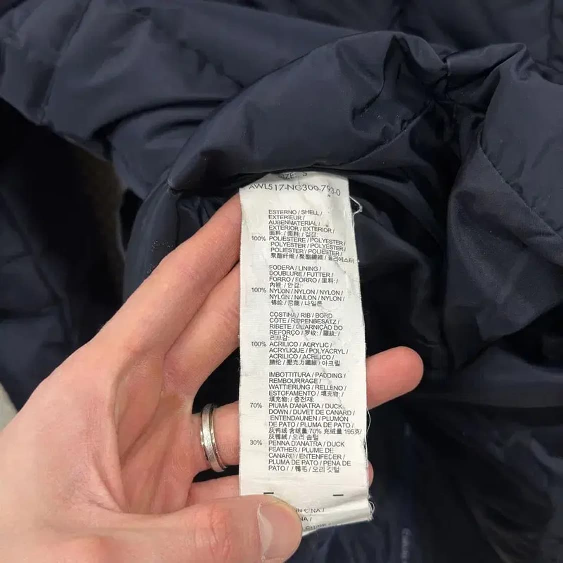 캘빈클라인 캐주얼 하이넥 오리털 덕다운 패딩 S A05277 상품이미지4