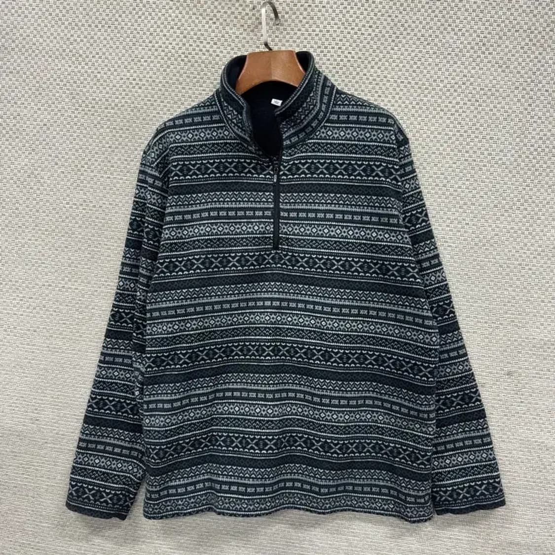 유니클로 캐주얼 노르딕 반집업 후리스 긴팔티 L A05274 상품이미지1