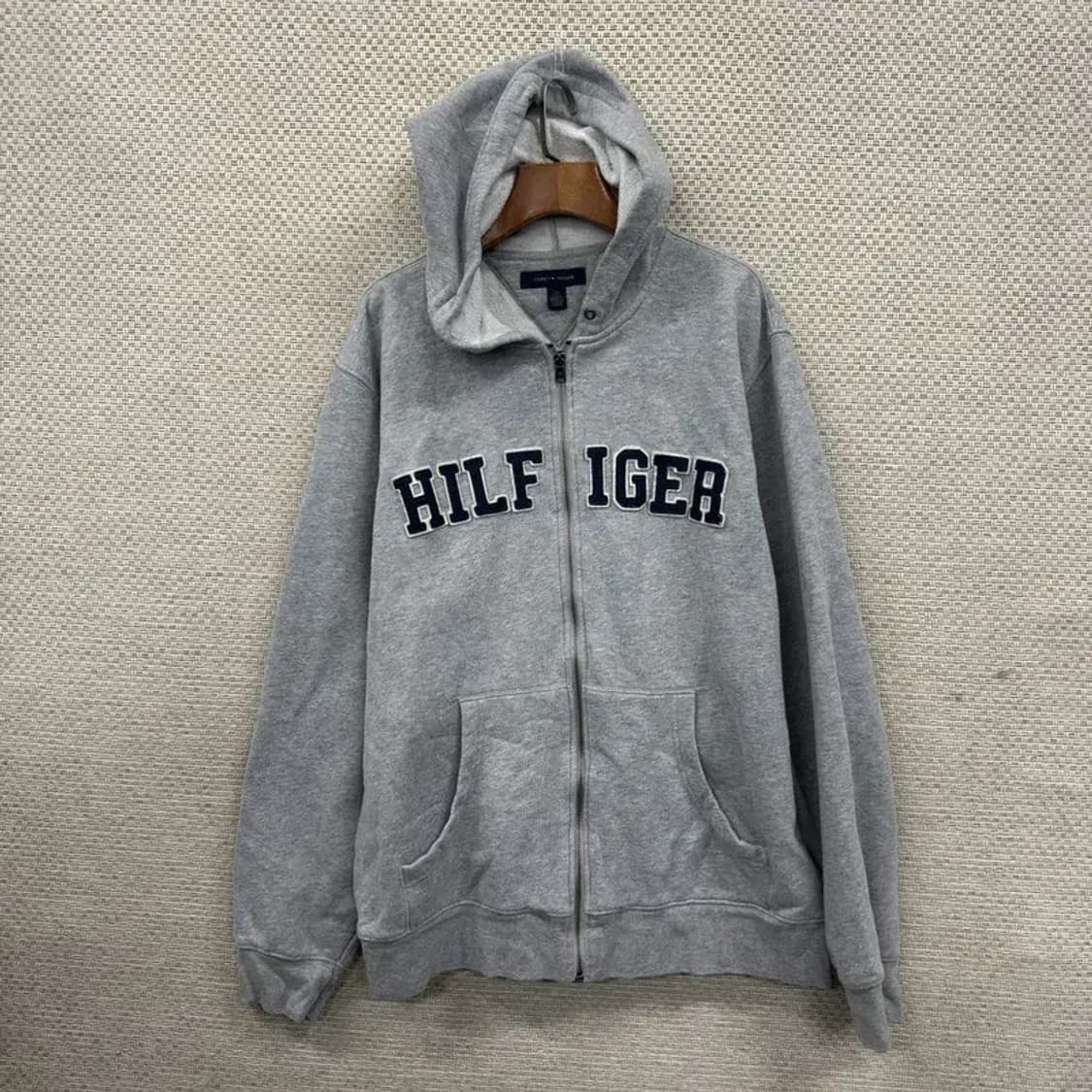 타미힐피거 캐주얼 빅로고 약기모 후드집업 L A05263 상품이미지1