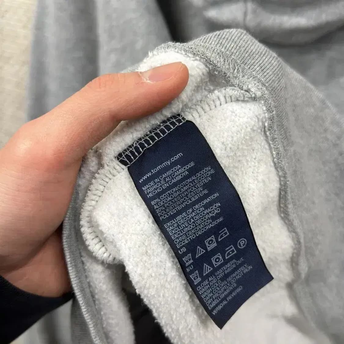 타미힐피거 캐주얼 빅로고 약기모 후드집업 L A05263 상품이미지4