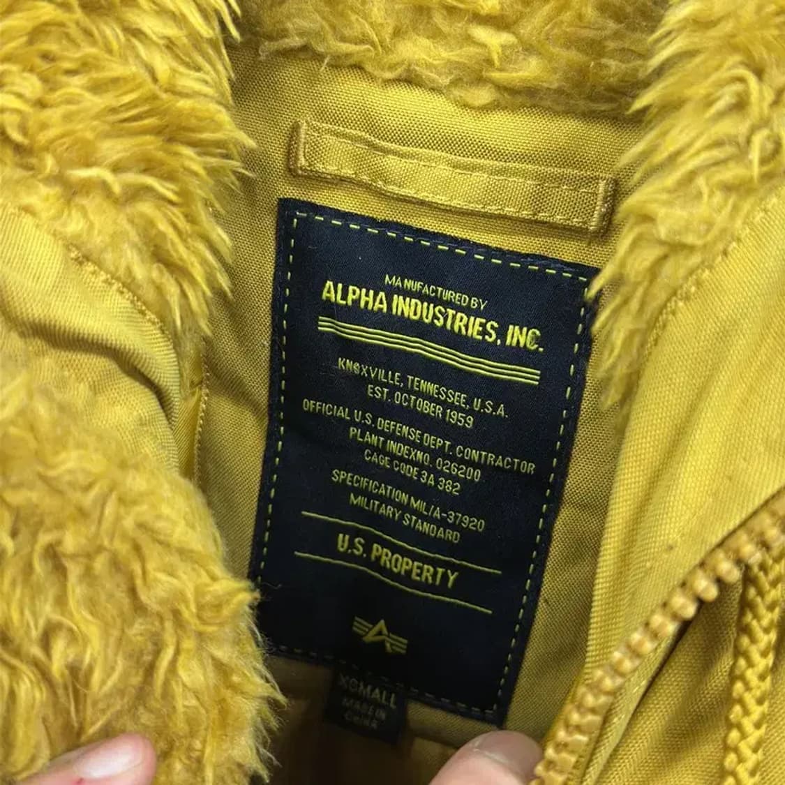 알파 인더스트리스 N3B 빈티지 야상 패딩 XS A05266 상품이미지3