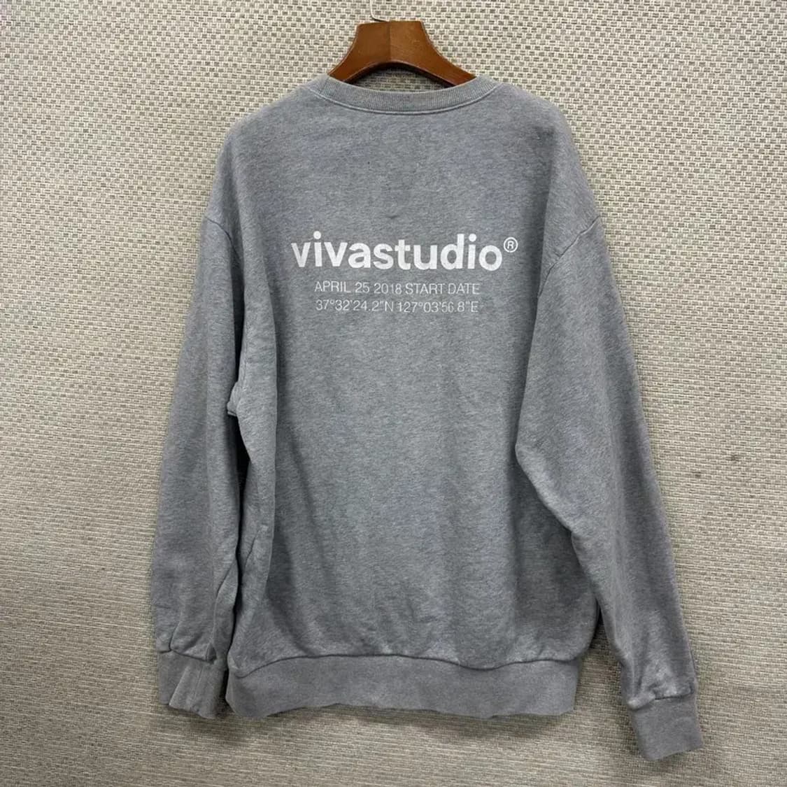 비바스튜디오 캐주얼 프린팅로고 스웻셔츠 맨투맨 L A05327 상품이미지2