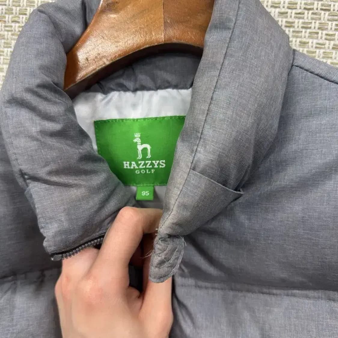 헤지스 캐주얼 자수로고 오리털 덕다운 패딩 조끼 95 A05333 상품이미지5