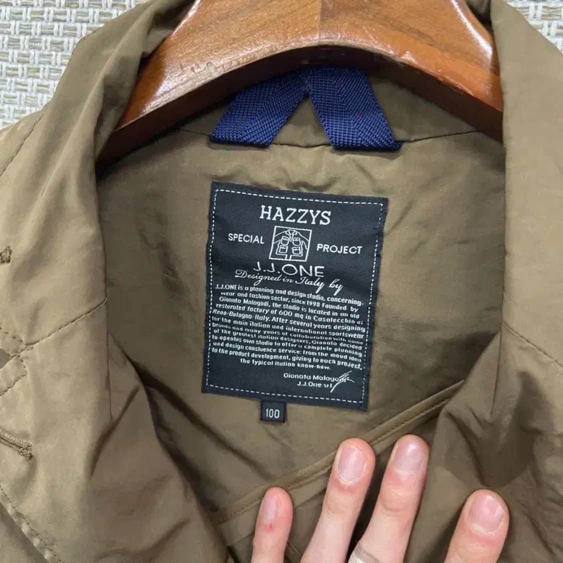 헤지스 캐주얼 버튼 코트 자켓 100 A05348 상품이미지3