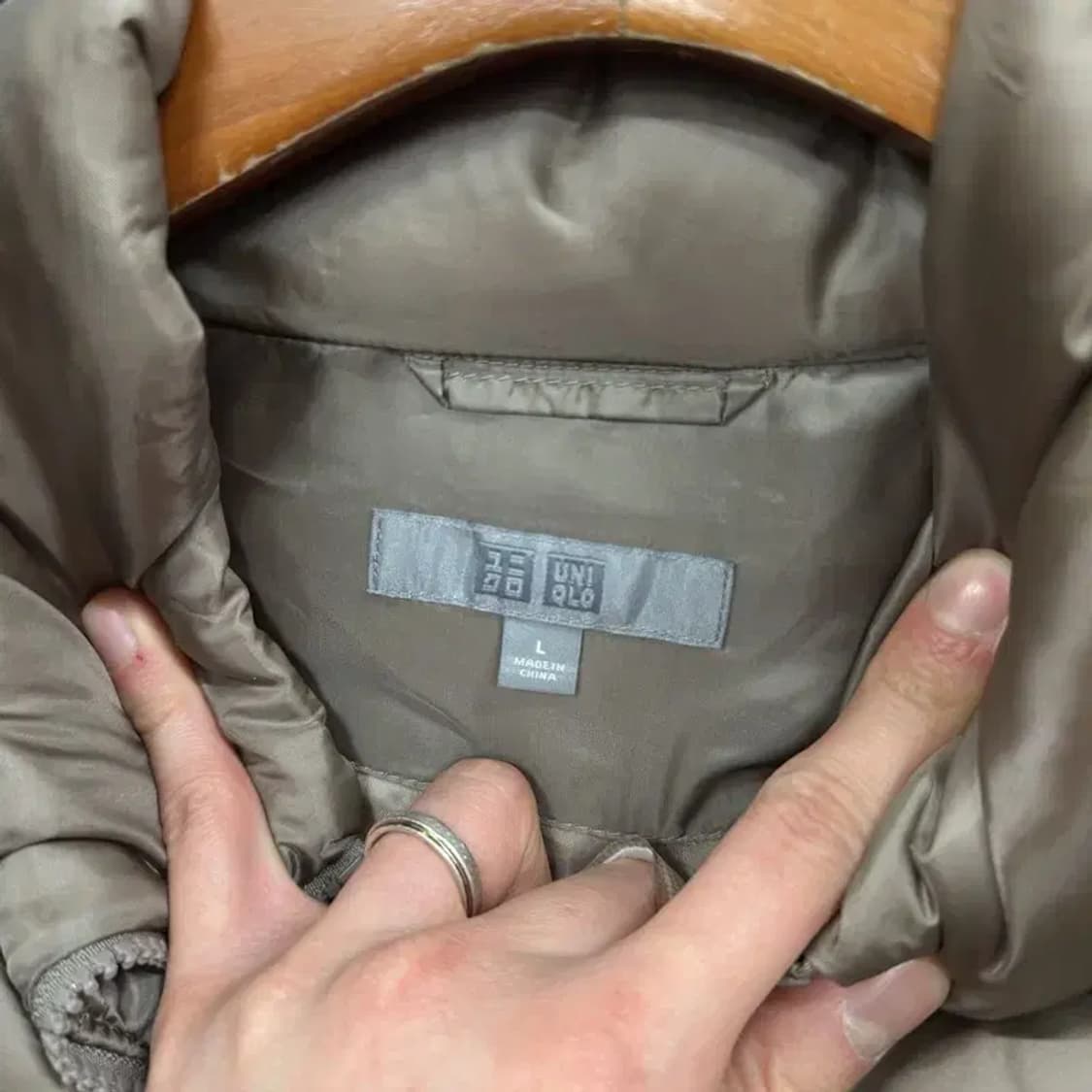 유니클로 캐주얼 오리털 덕다운 푸퍼 패딩 L A05354 상품이미지3