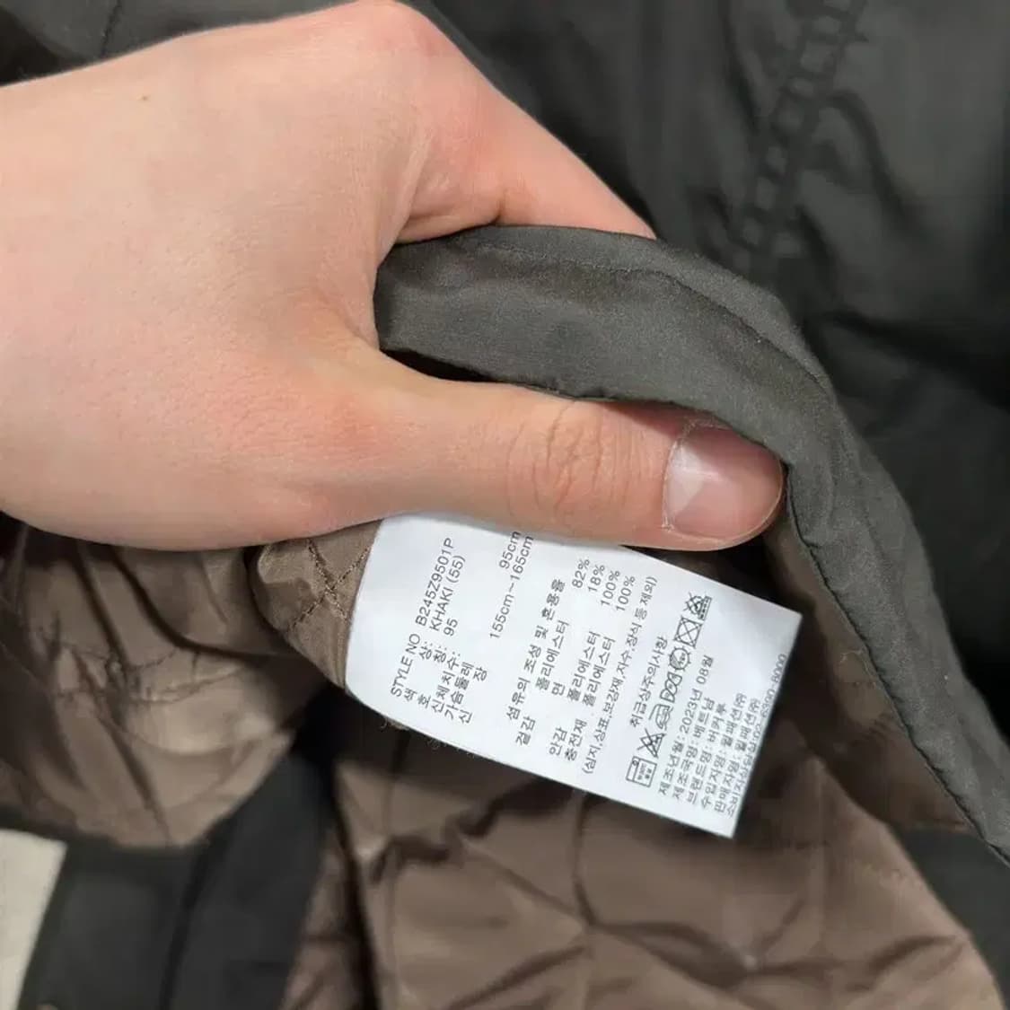 버커루 캐주얼 코듀로이카라 누빔 자켓 M A05336 상품이미지4