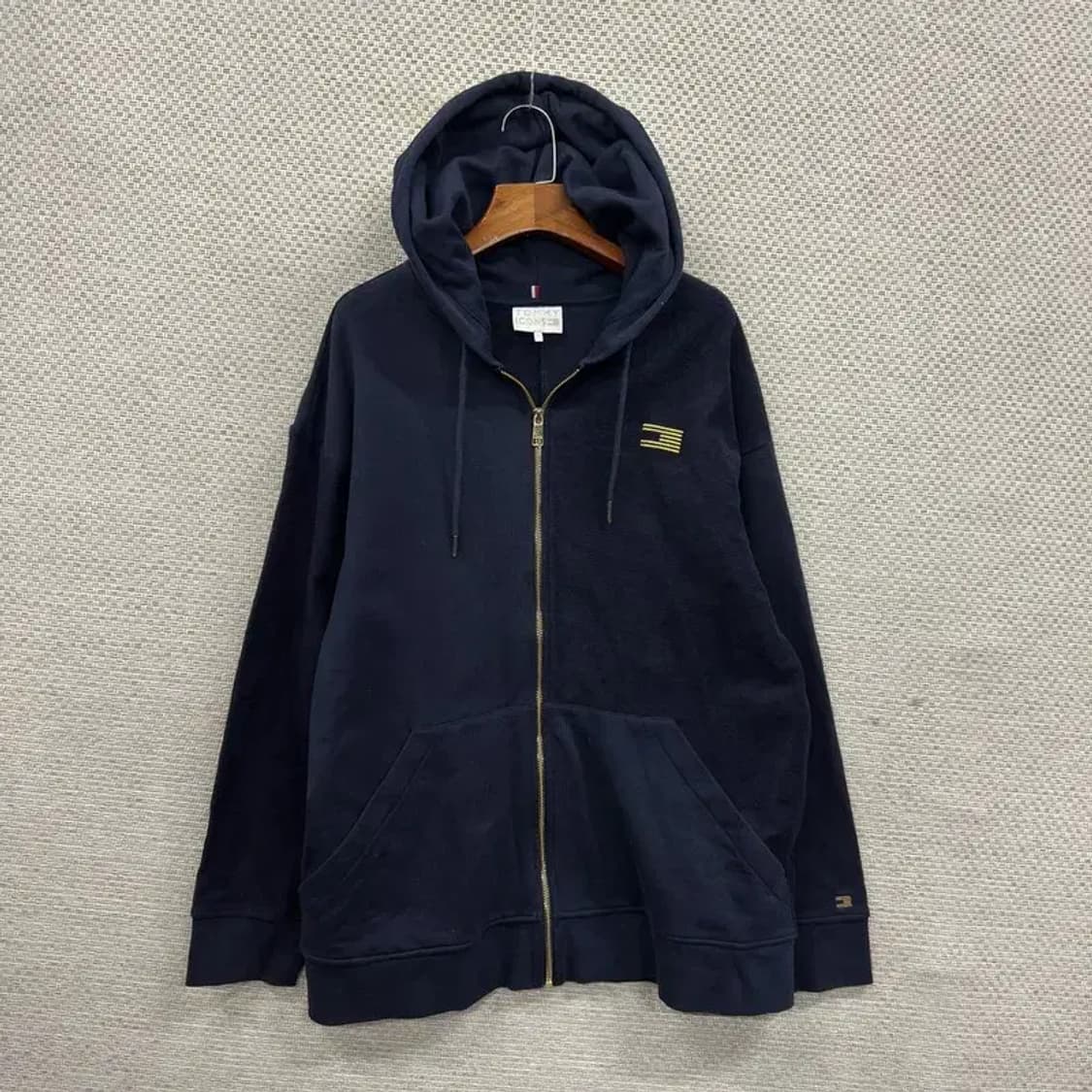 타미아이콘스 캐주얼 자수로고 후드집업 M A05331 상품이미지1