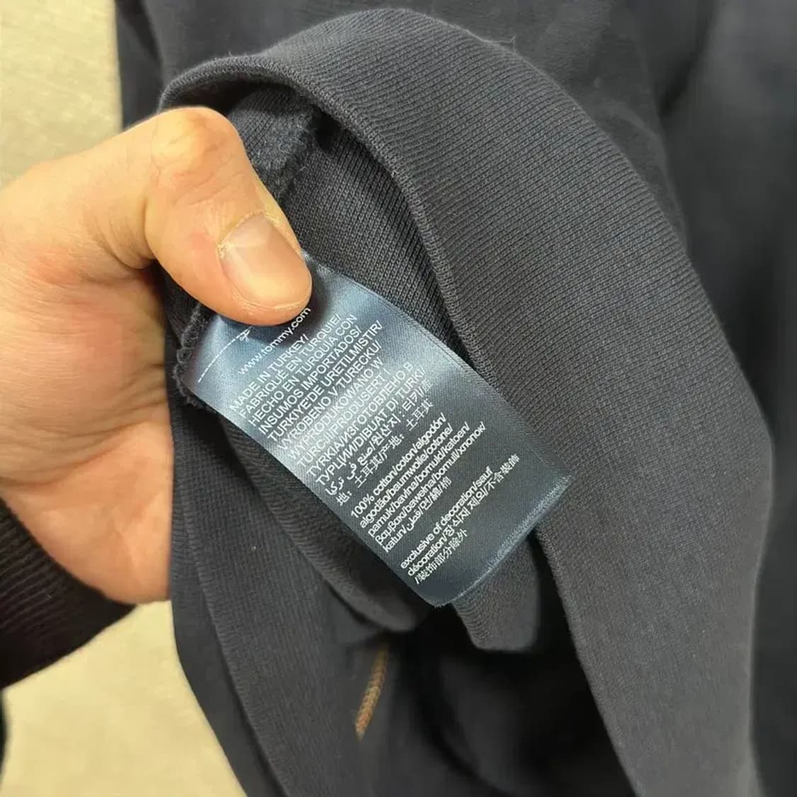 타미아이콘스 캐주얼 자수로고 후드집업 M A05331 상품이미지4