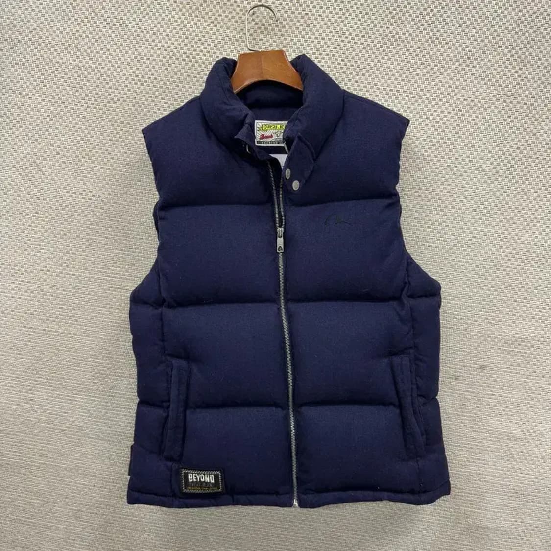 에비수 캐주얼 자수로고 오리털 덕다운 패딩 조끼 M/L A05343 상품이미지1