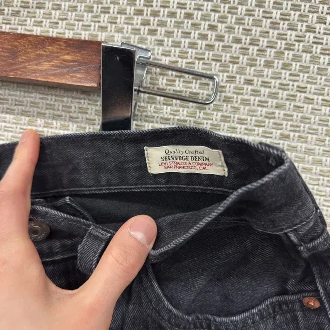 리바이스  501 빅E 블랙진 흑청바지 24인치 A05362 상품이미지4