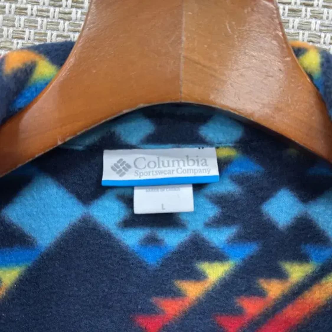 콜럼비아 아웃도어 자수로고 아즈텍 플리스 후리스 L A05345 상품이미지3