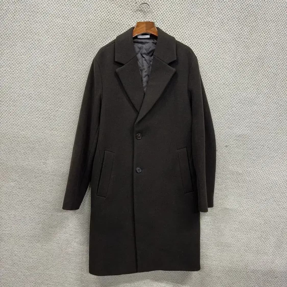 지오지아 캐주얼 버튼 울 롱 코트 자켓 95 A05353 상품이미지1