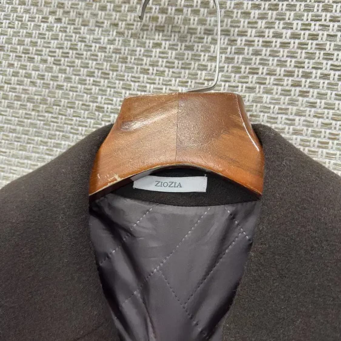 지오지아 캐주얼 버튼 울 롱 코트 자켓 95 A05353 상품이미지3