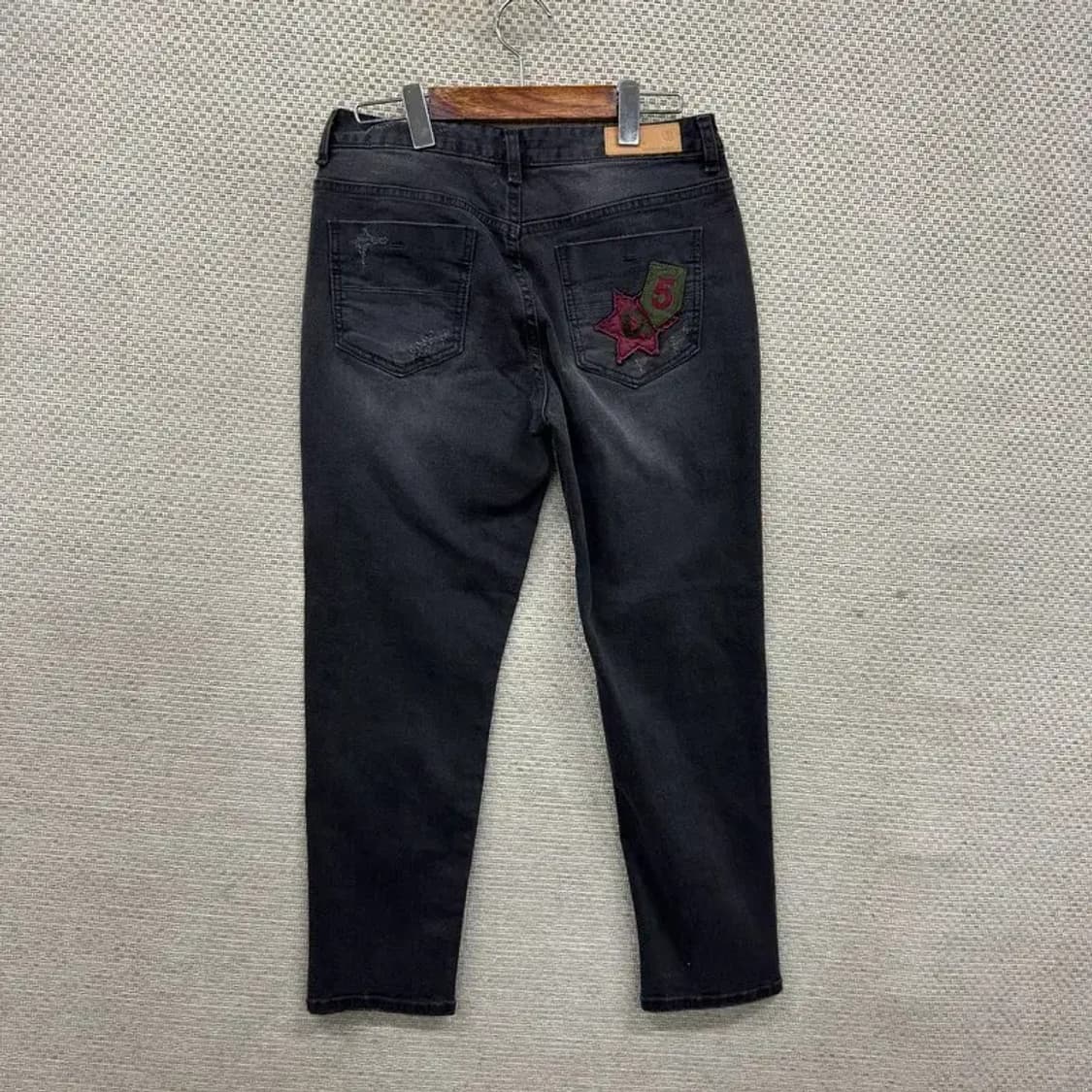 써스데이아일랜드 캐주얼 워싱 데님 흑청바지 65 A05364 상품이미지2