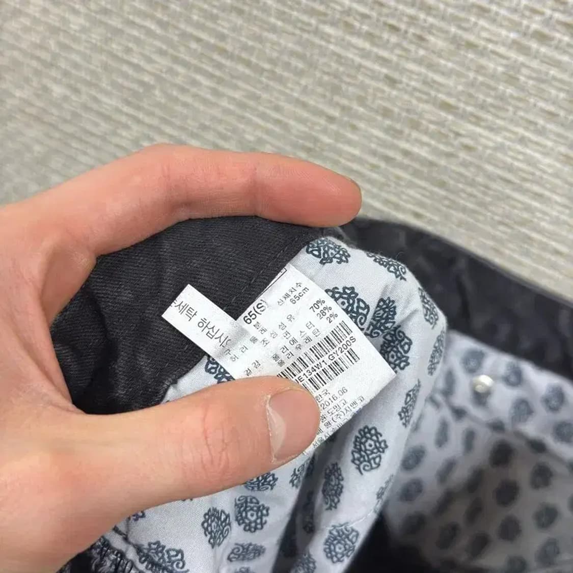 써스데이아일랜드 캐주얼 워싱 데님 흑청바지 65 A05364 상품이미지5