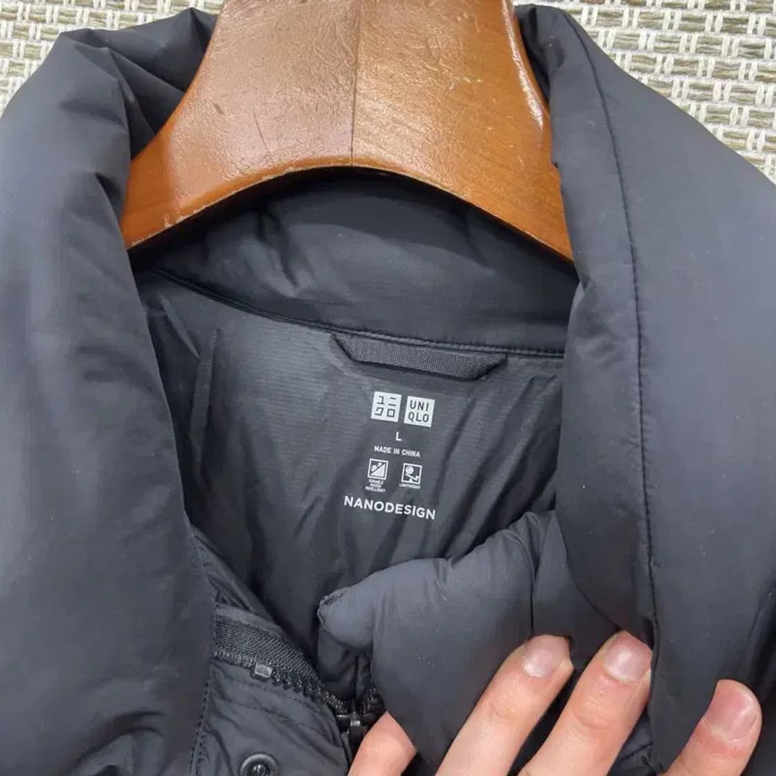 유니클로 캐주얼 오리털 덕다운 패딩 점퍼 L A05356 상품이미지3