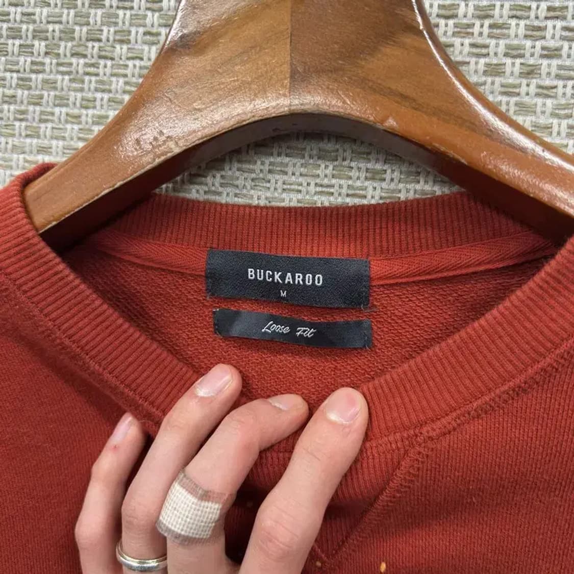 버커루 캐주얼 루즈핏 프린팅 스웻셔츠 맨투맨 M A05352 상품이미지3