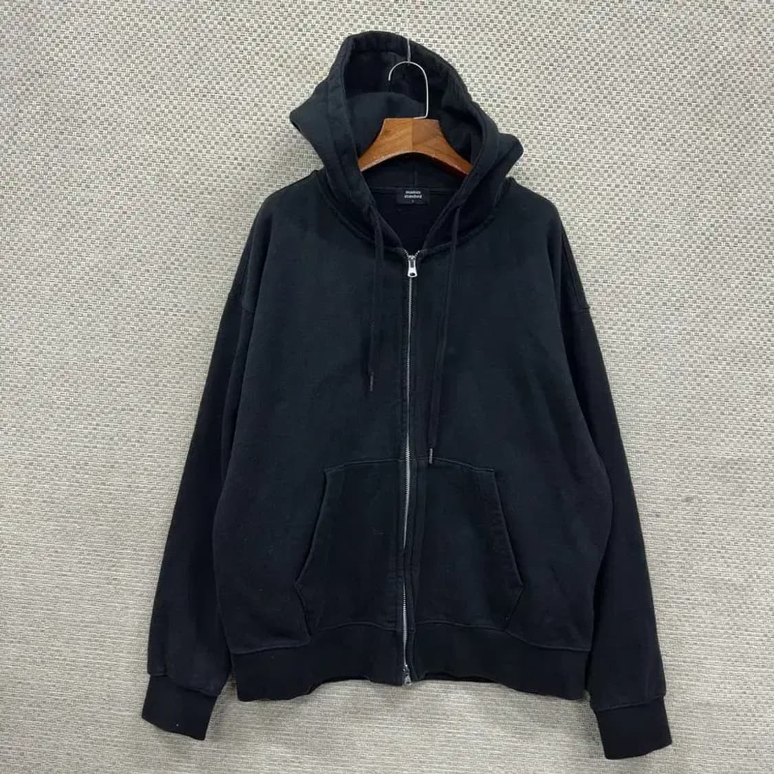무신사스탠다드 캐주얼 무지 후드집업 L A05335 상품이미지1
