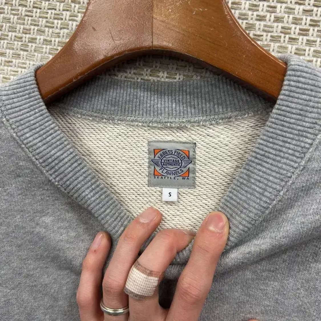 이벳필드 캐주얼 프린팅로고 오버핏 스웻셔츠 맨투맨 S A05357 상품이미지3