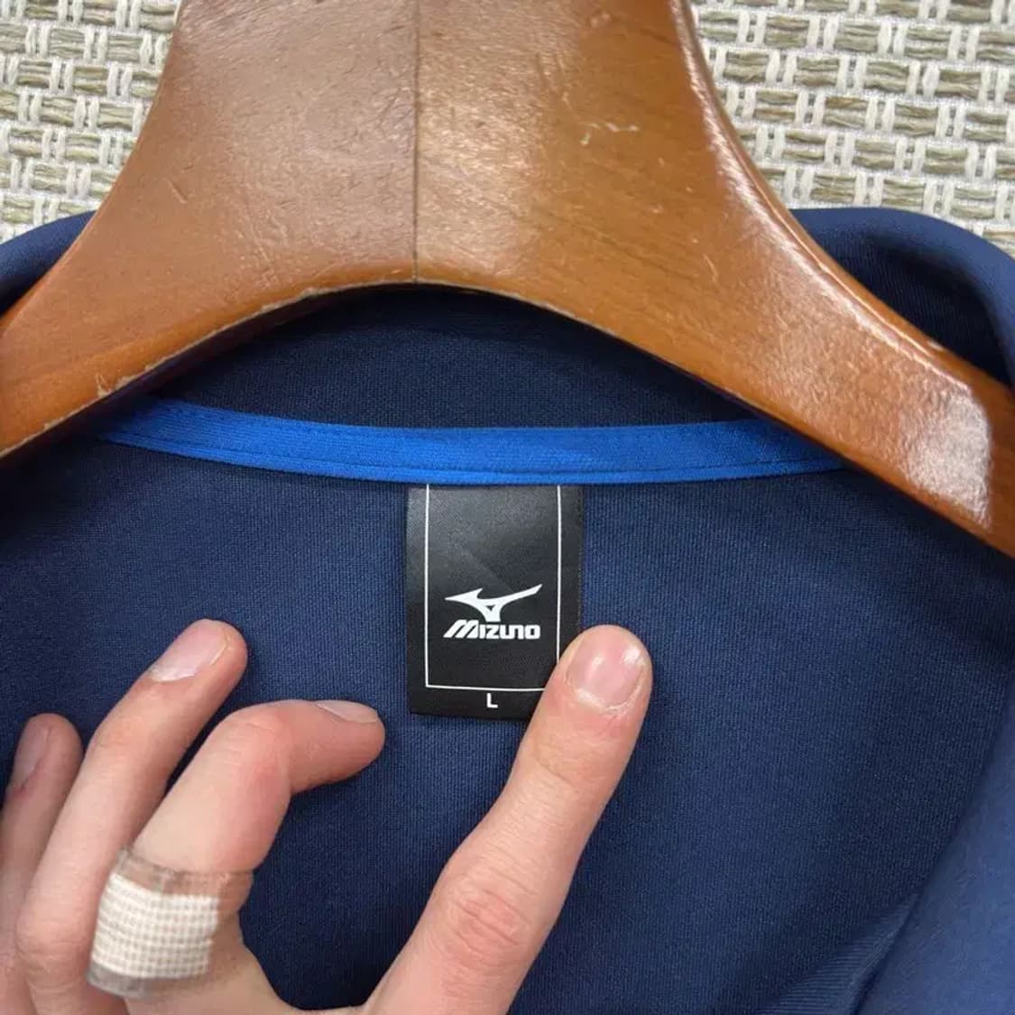 미즈노 스포티 자수로고 트랙탑 져지 집업 L A05341 상품이미지3