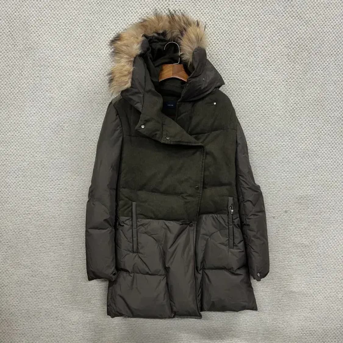 시스템 한섬 너구리퍼 오리털 덕다운 하프 패딩 82 A05412 상품이미지1