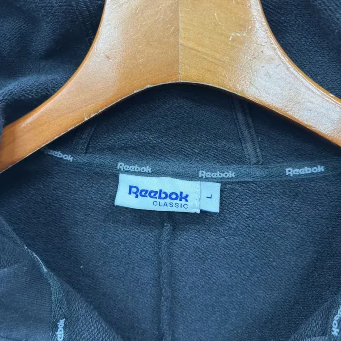 리복 클래식 캐주얼 자수로고 후드집업 L A05422 상품이미지3