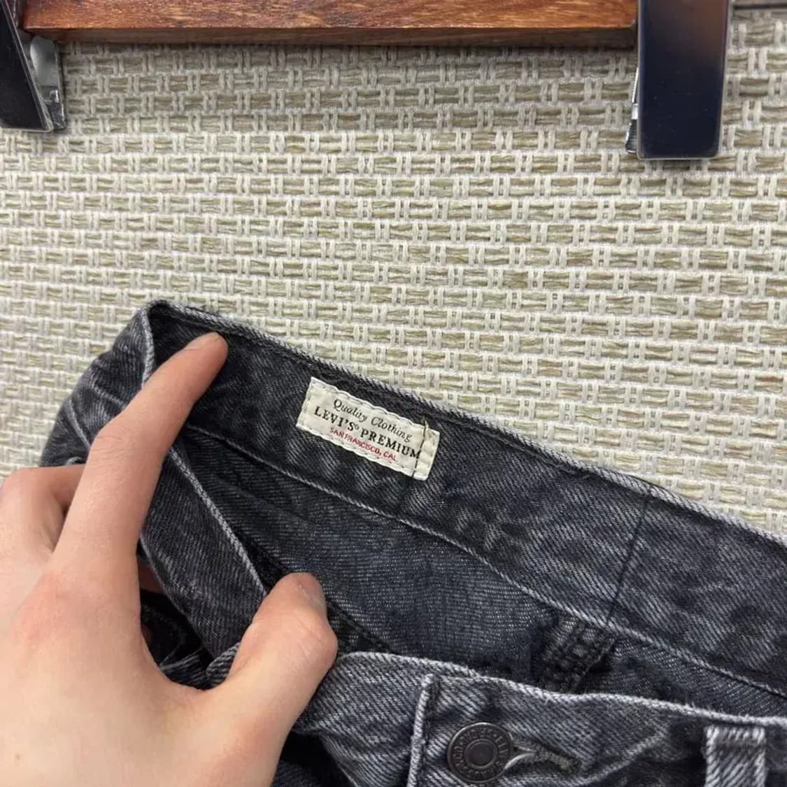 리바이스 프리미엄 벌룬핏 그레이진 데님 청바지 24인치 A05435 상품이미지4