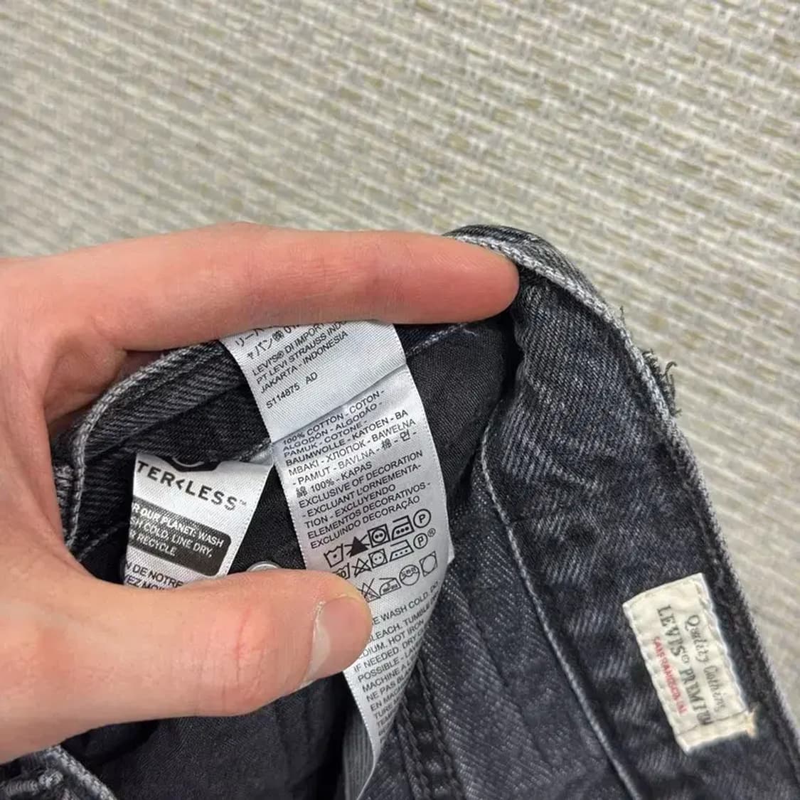 리바이스 프리미엄 벌룬핏 그레이진 데님 청바지 24인치 A05435 상품이미지5