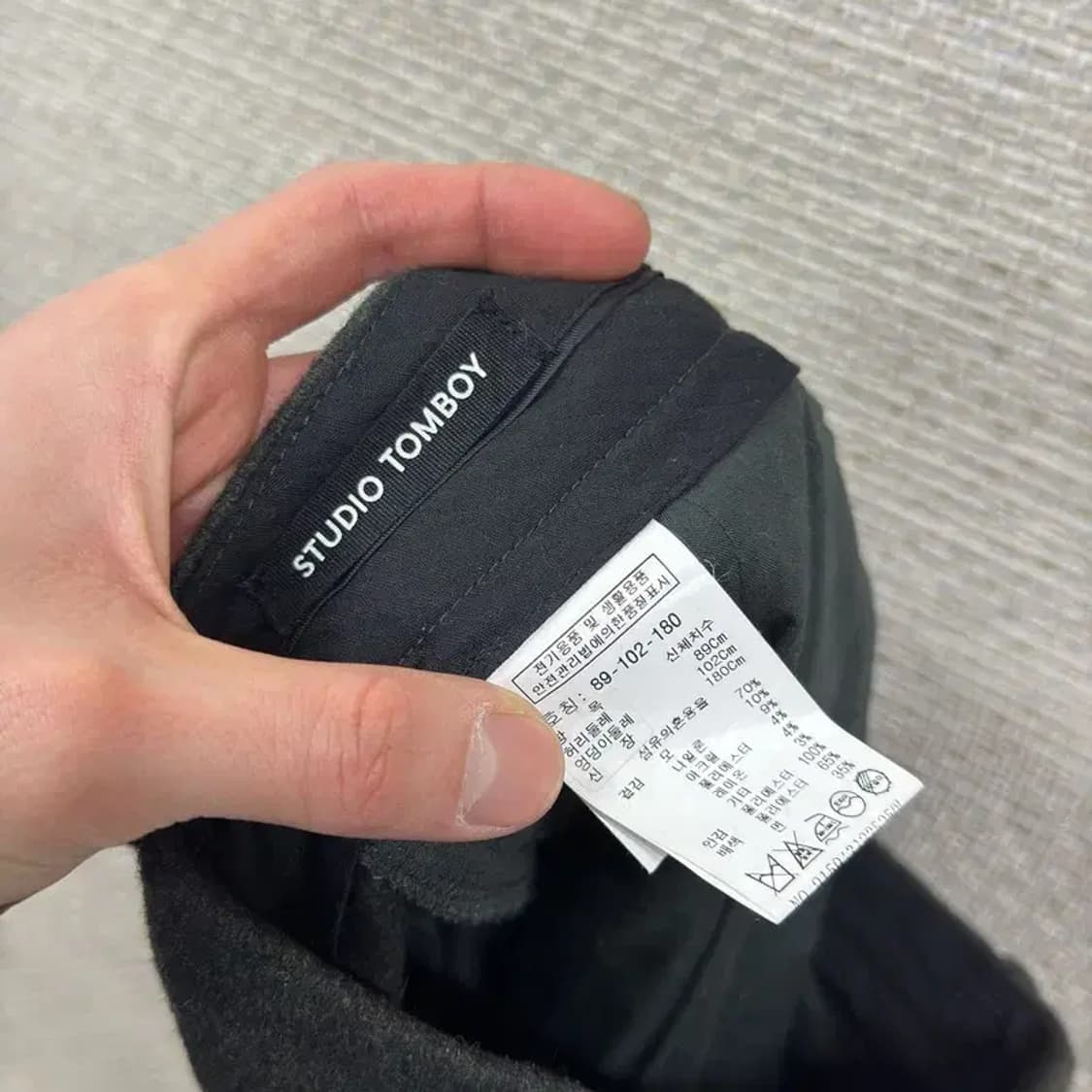 스튜디오톰보이 캐주얼 핀턱 울 바지 89 A05437 상품이미지3