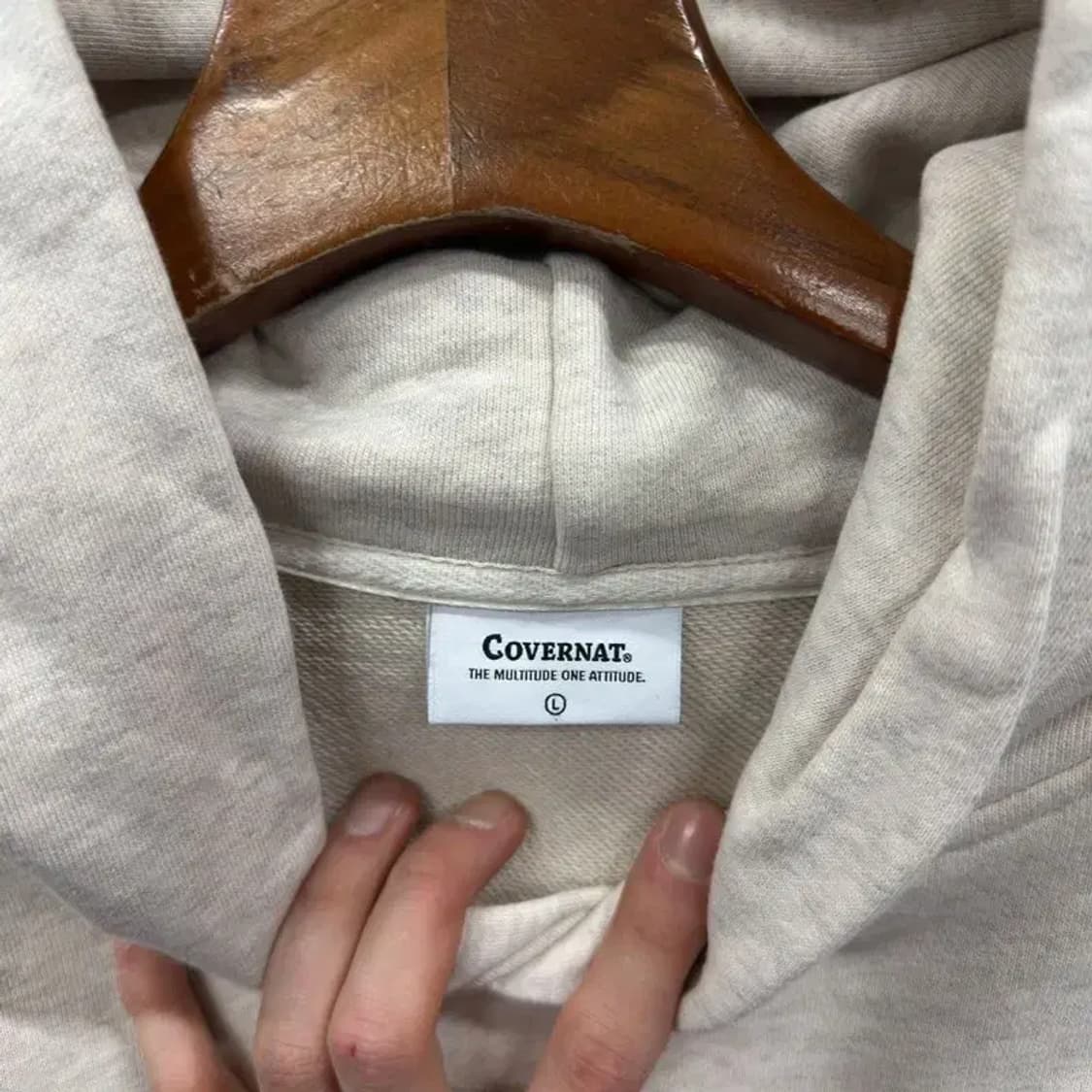 커버낫 캐주얼 빅프린팅로고 후드티 L A05414 상품이미지3