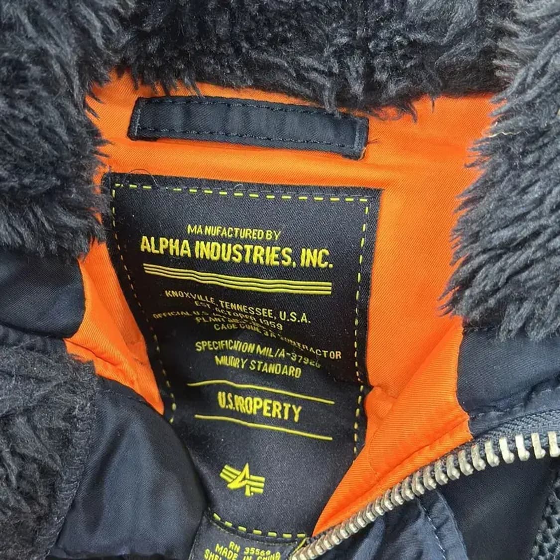 알파인더스트리스 N3-B 야상 패딩 XS A05411 상품이미지3