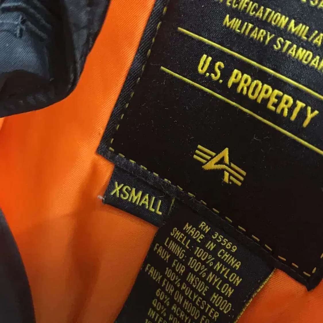 알파인더스트리스 N3-B 야상 패딩 XS A05411 상품이미지4