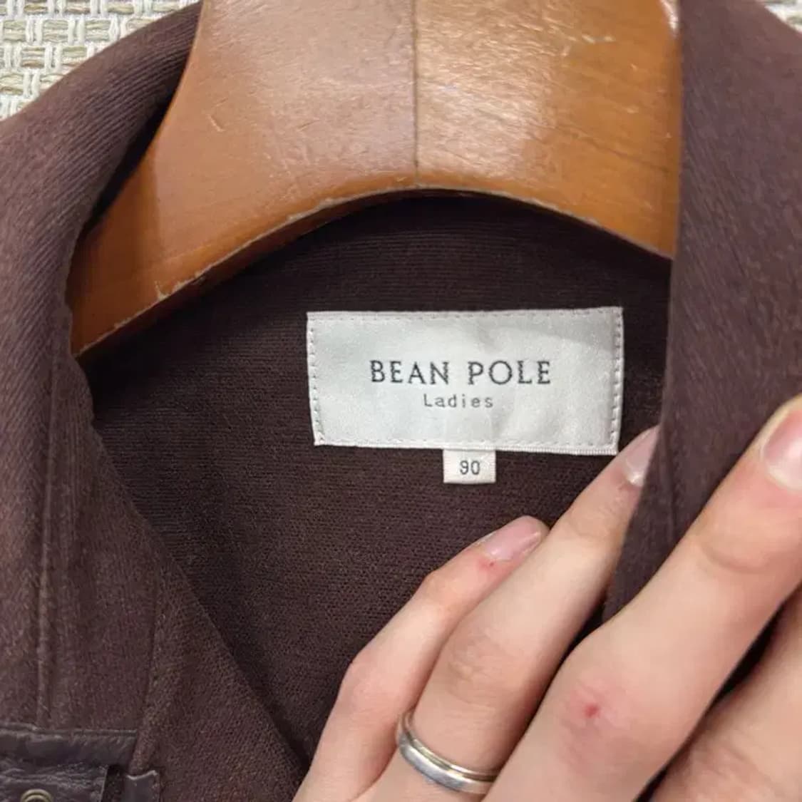 빈폴 레이디스 캐주얼 소가죽 여성 자켓 90 A05428 상품이미지3