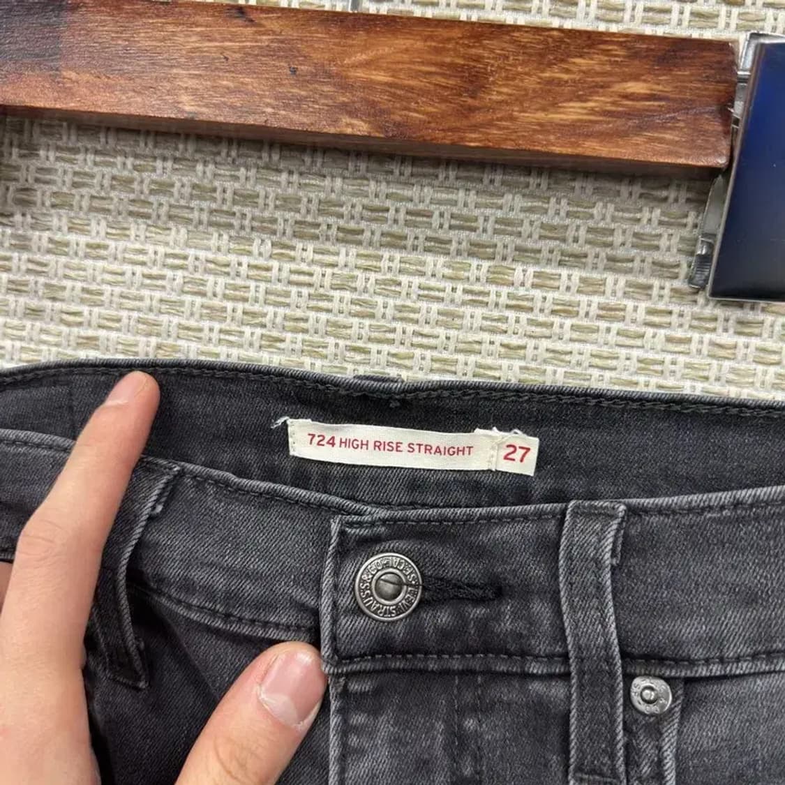 리바이스 724 스판 그레이진 약기모 청바지 27인치 A05438 상품이미지4
