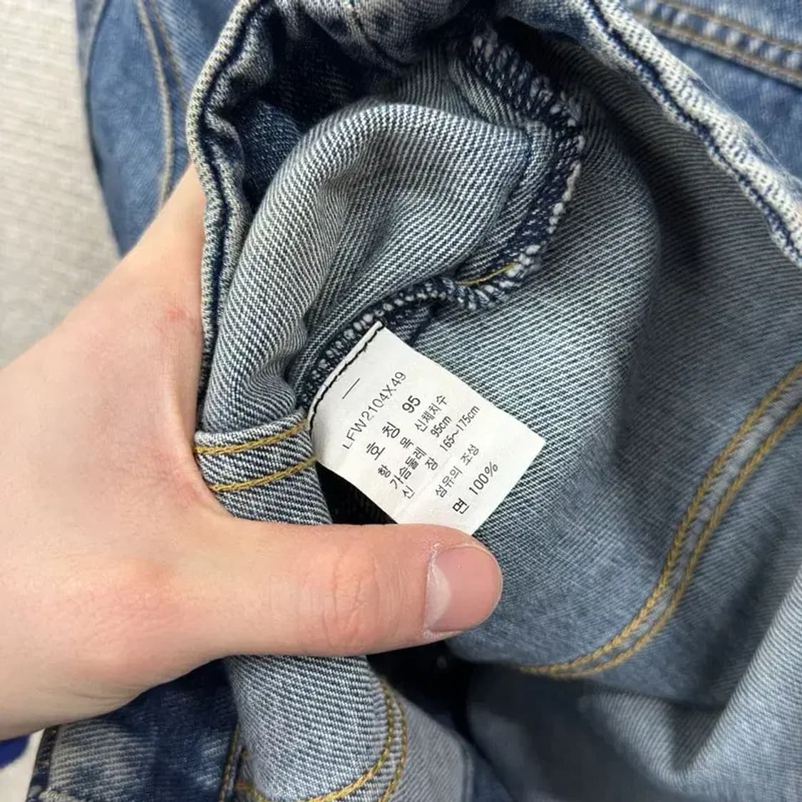 리 LEE 올드스쿨 빈티지 데님 청자켓 95 A05431 상품이미지3