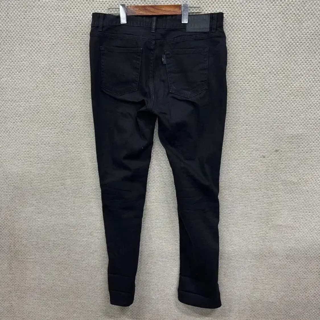 모디파이드 캐주얼 스판 블랙진 흑청바지 34인치 A05443 상품이미지2