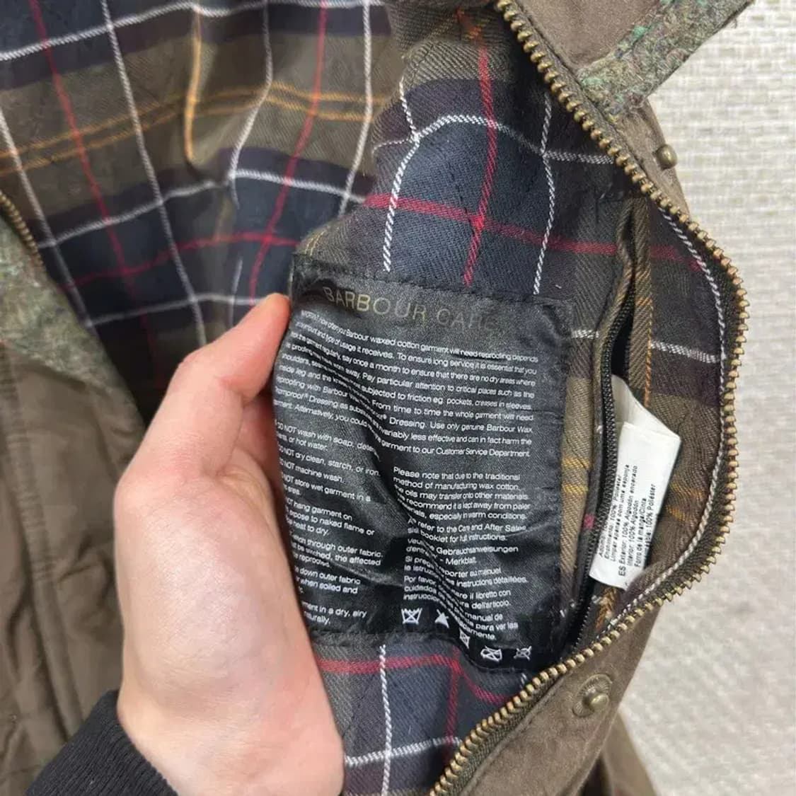 바버 BARBOUR 더햄 빈티지 야상 왁스 자켓 90 A05484 상품이미지4