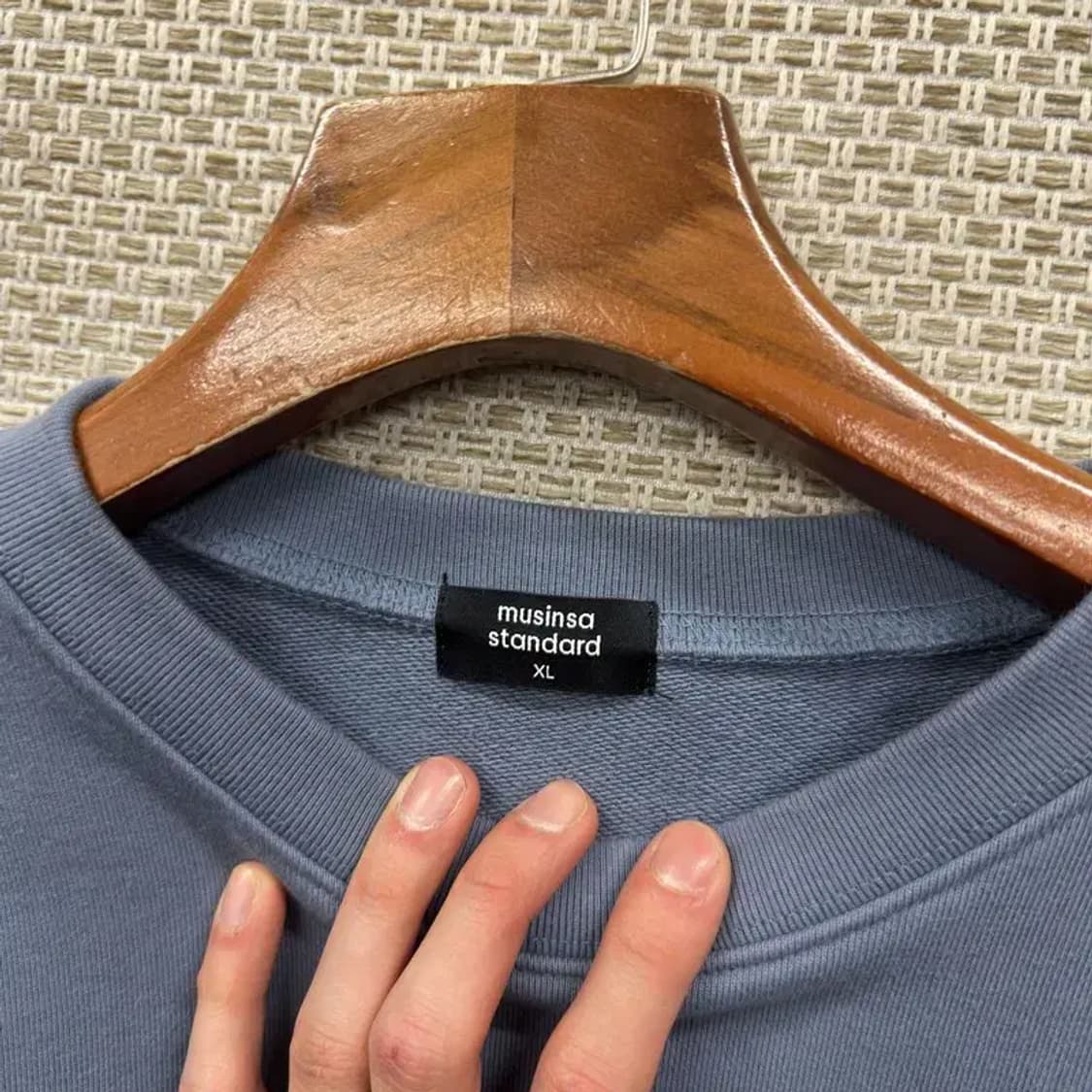 무신사스탠다드 캐주얼 무지 스웻셔츠 맨투맨 XL A05486 상품이미지3