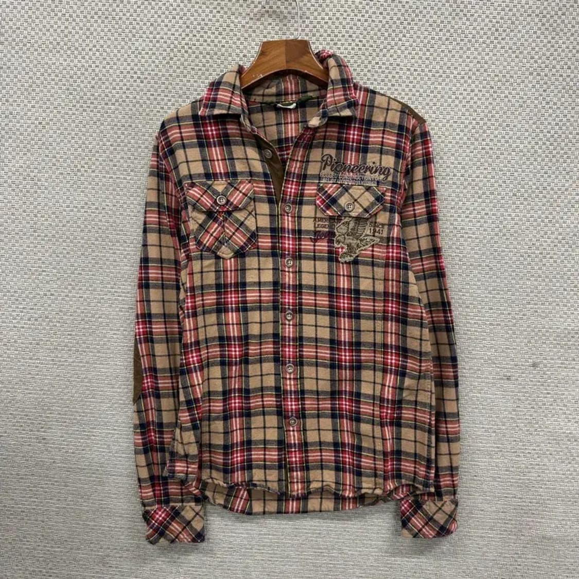 지프 JEEP 캐주얼 암패치 웨스턴 긴팔 셔츠 M A05488 상품이미지2