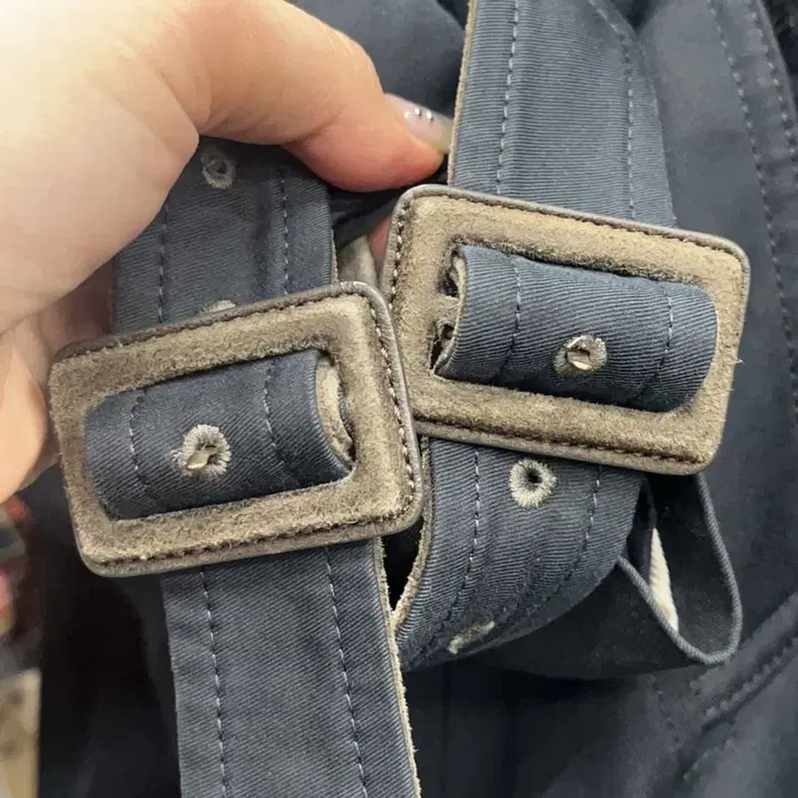 타임 한섬 캐주얼 양가죽 견 트렌치 코트 82 A05489 상품이미지5