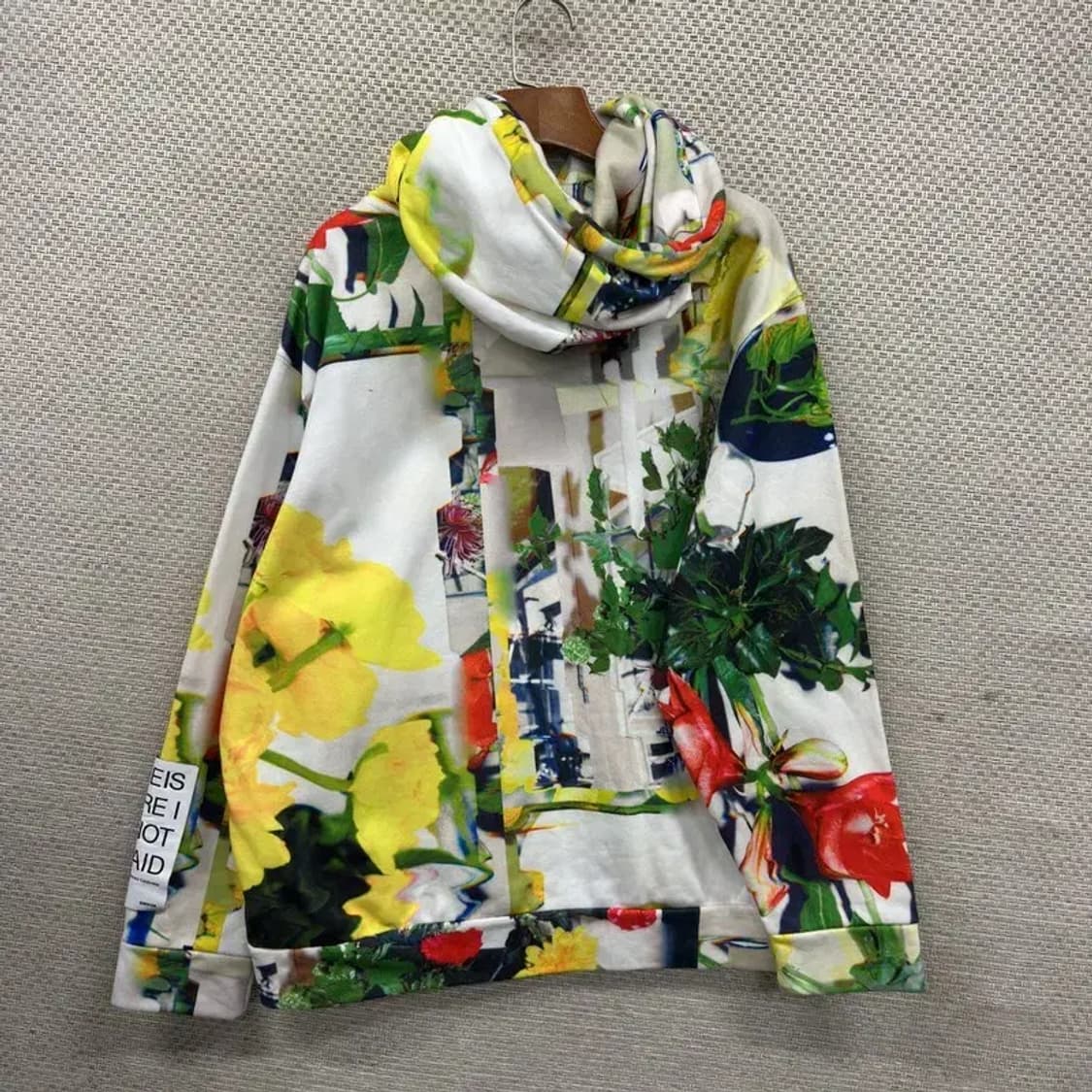 엠에스지엠 MSGM 플라워패턴 오버핏 약기모 후드티 M A05497 상품이미지2