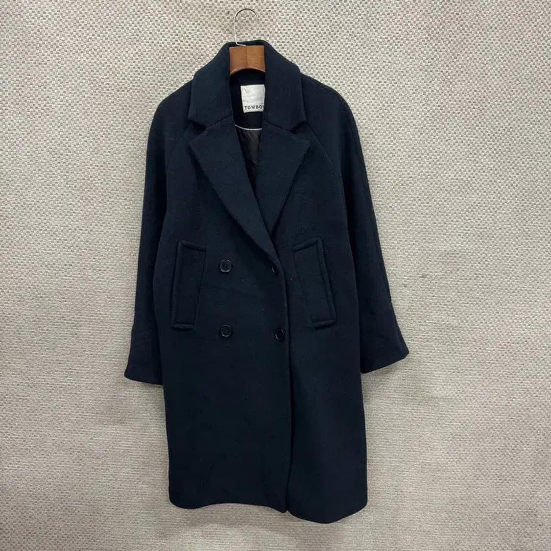 톰보이 캐주얼 더블버튼 울 코트 자켓 80 A05503 상품이미지1