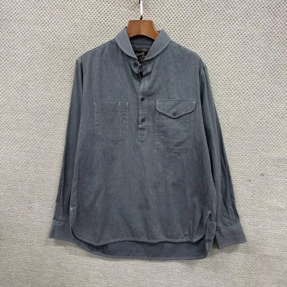 커스텀멜로우 캐주얼 헨리넥 긴팔 셔츠 36 A05508 상품이미지1