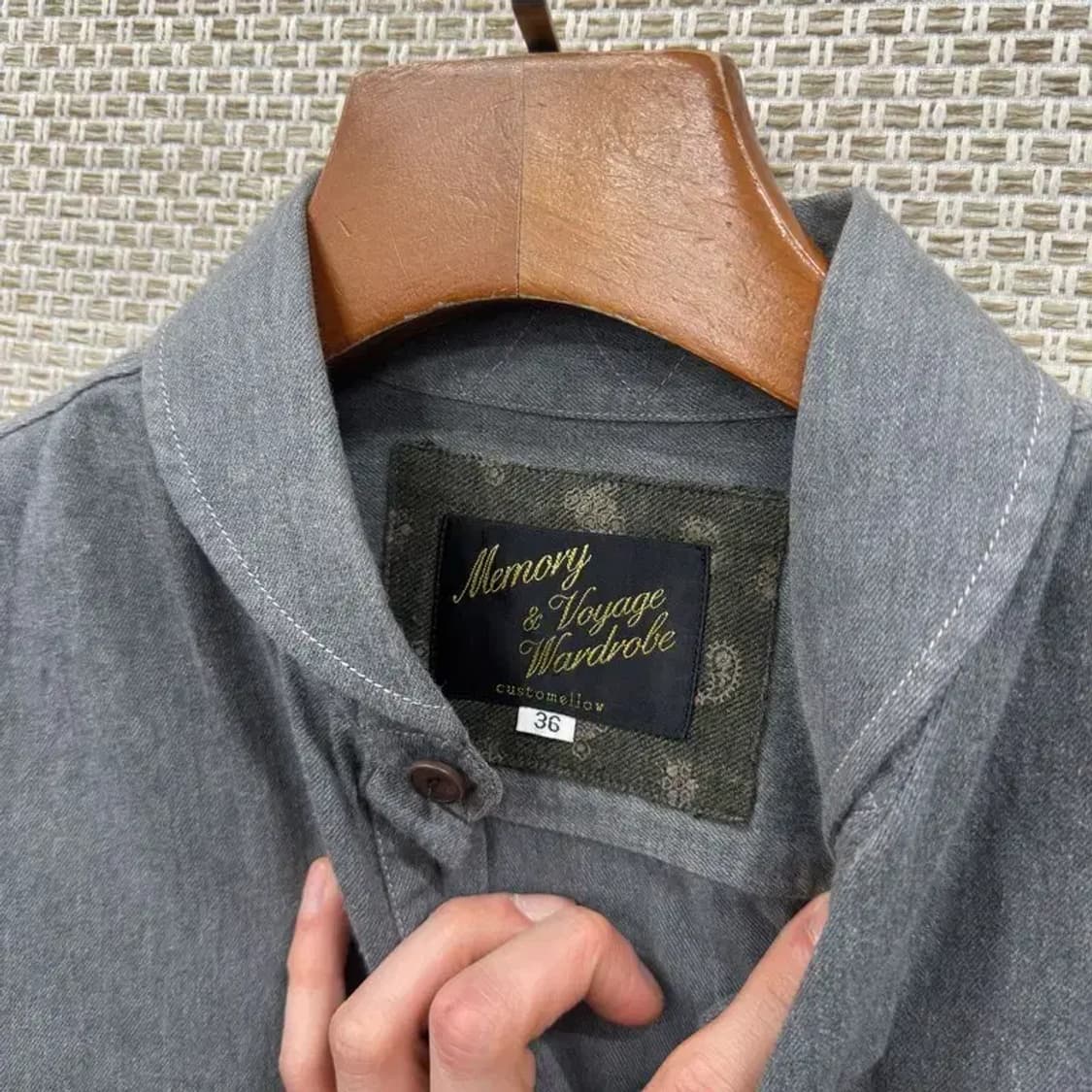 커스텀멜로우 캐주얼 헨리넥 긴팔 셔츠 36 A05508 상품이미지3