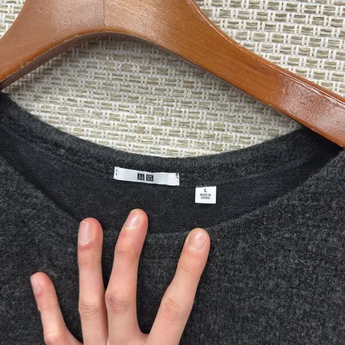 유니클로 캐주얼 울 민소매 니트 미니 원피스 L A05509 상품이미지3